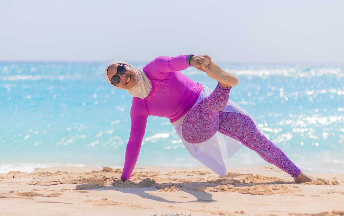 Yoga on the beach